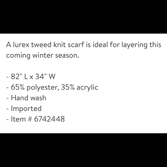 Echo Lurex Tweed Wrap Scarf - Picture 3 of 3